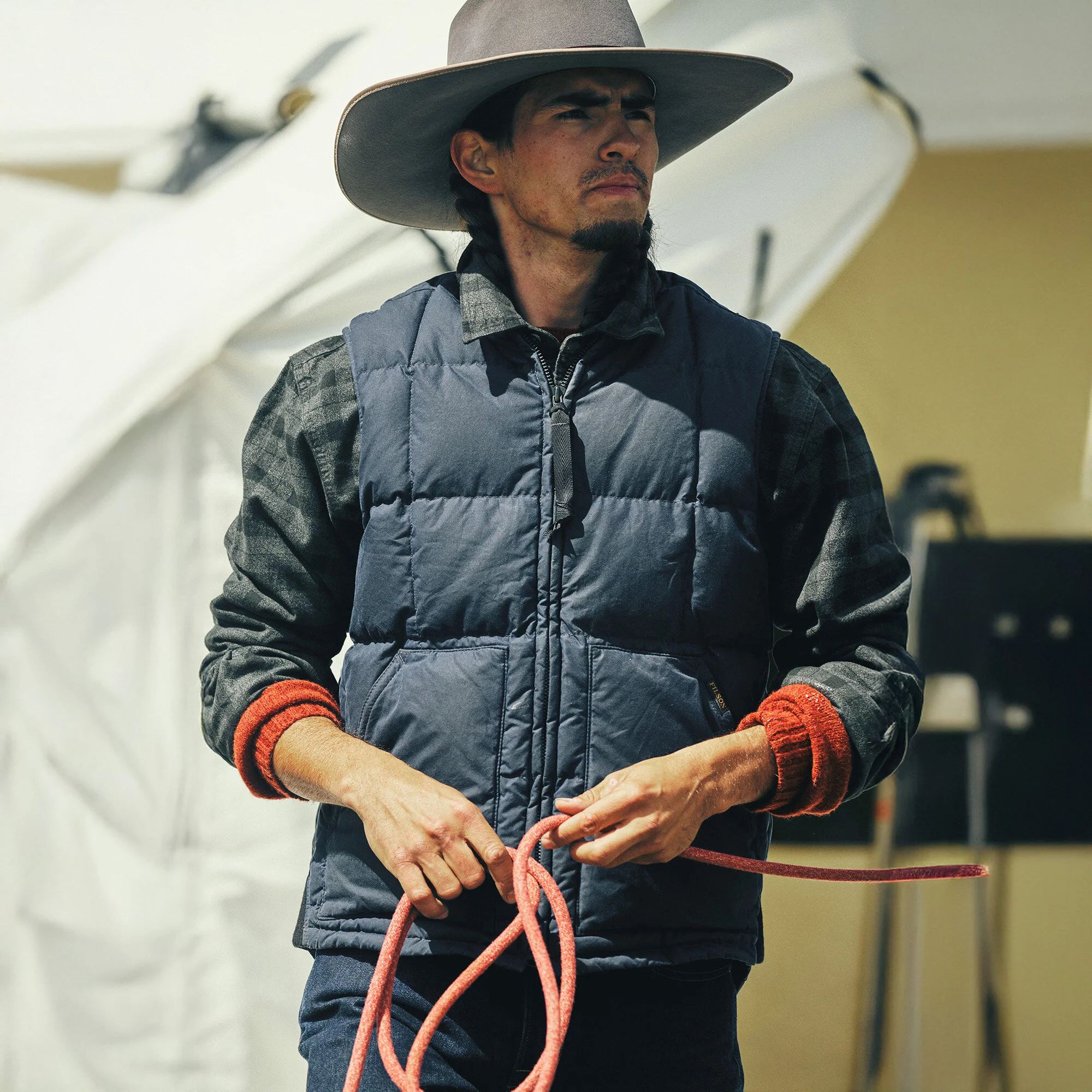 WAXED DOWN VEST - Image 7